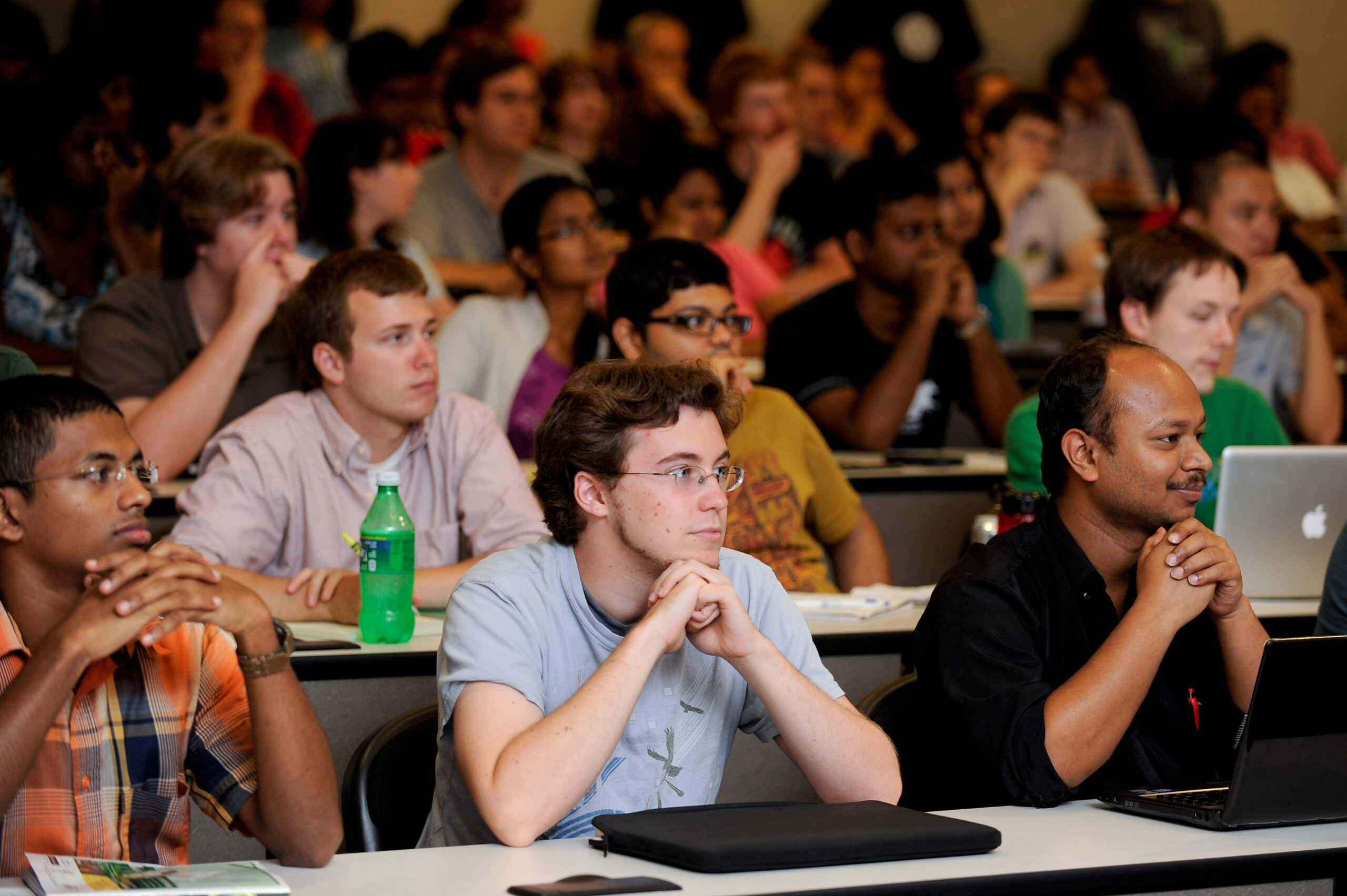 Computer Science students listen to guest speaker Douglas Crockford, Sr. JavaScript Architect for Yahoo!.